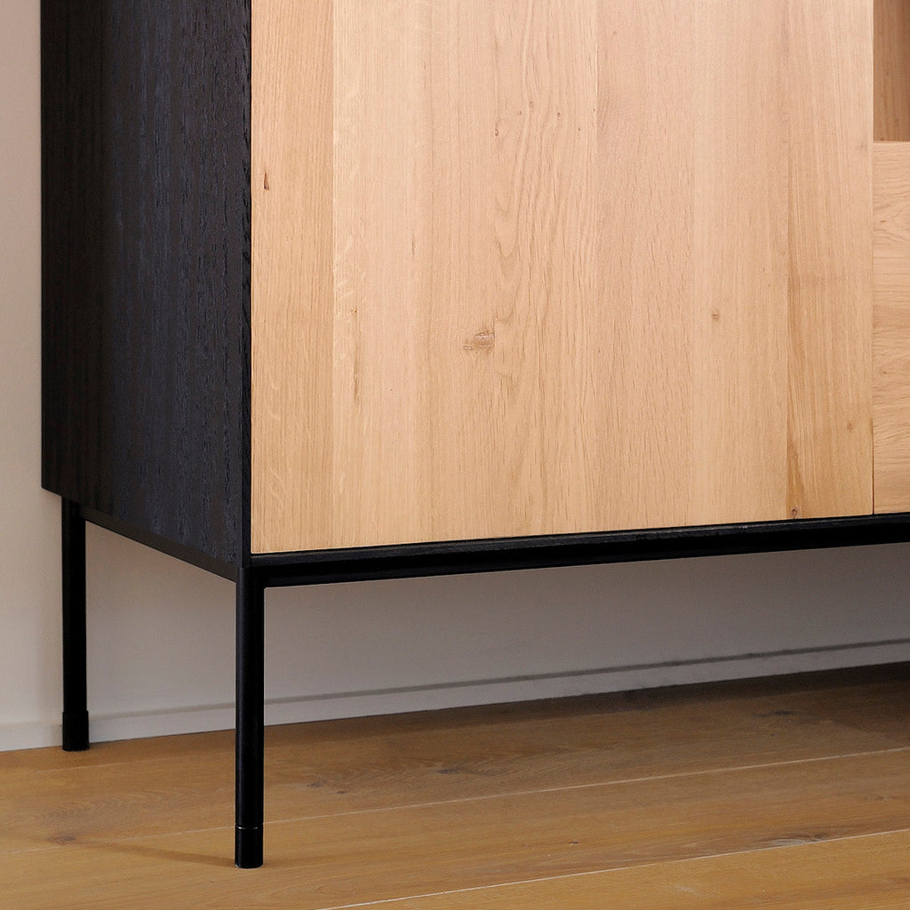 Meuble de rangement chêne Oak Oak avec rangement pour le bureau