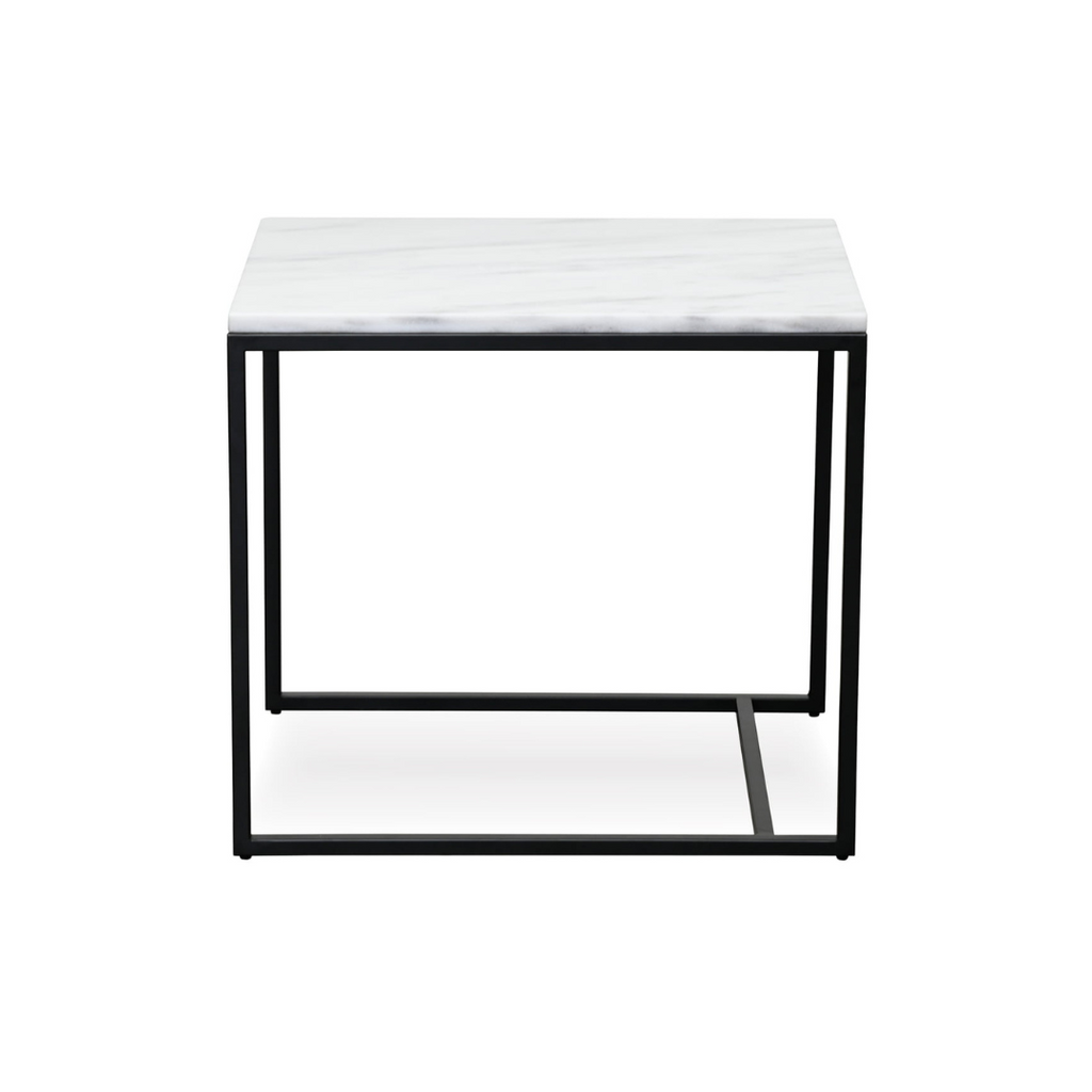 Table d'appoint en marbre blanc