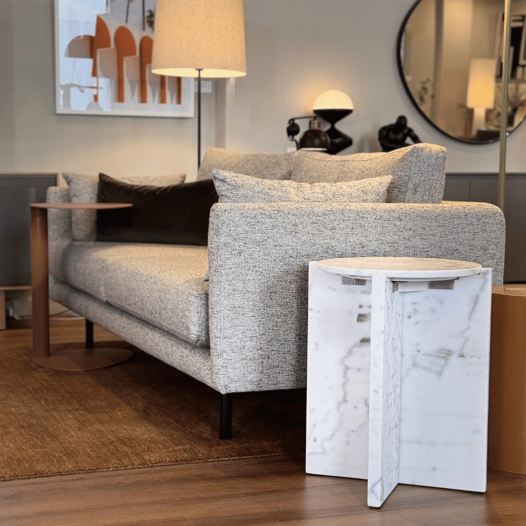 Table d'appoint en marbre naturel