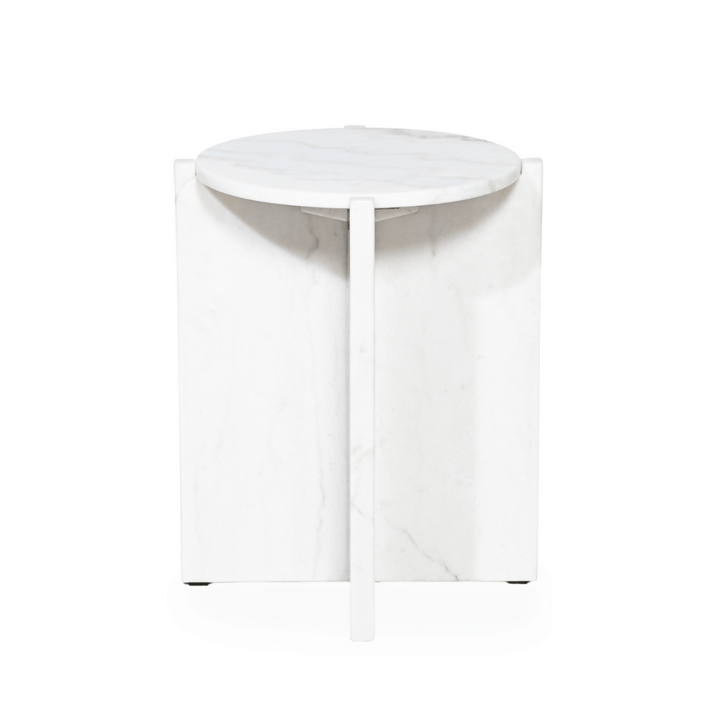 Table d'appoint en marbre naturel