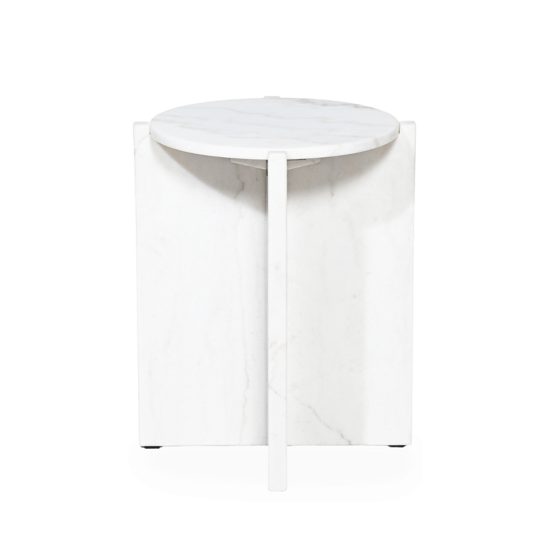 Table d'appoint en marbre naturel