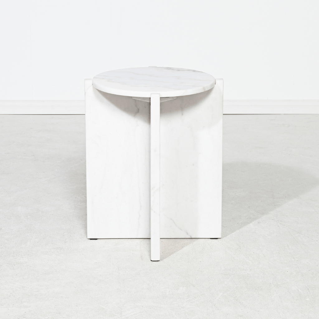 Table d'appoint en marbre naturel