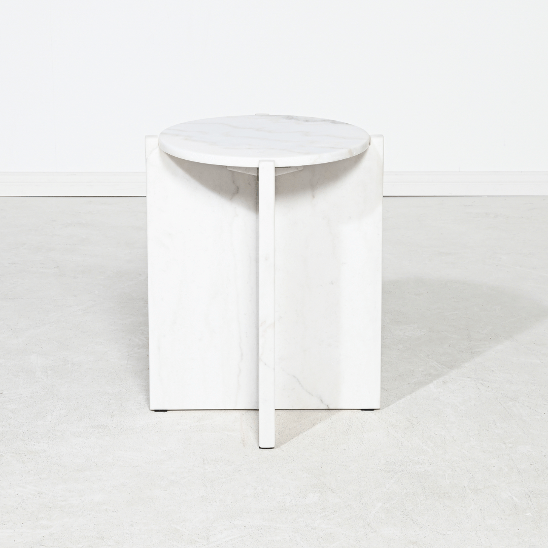Table d'appoint en marbre naturel