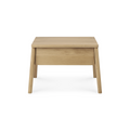 Table de Chevet en Chêne du Milieu du Siècle pour Chambre à Coucher