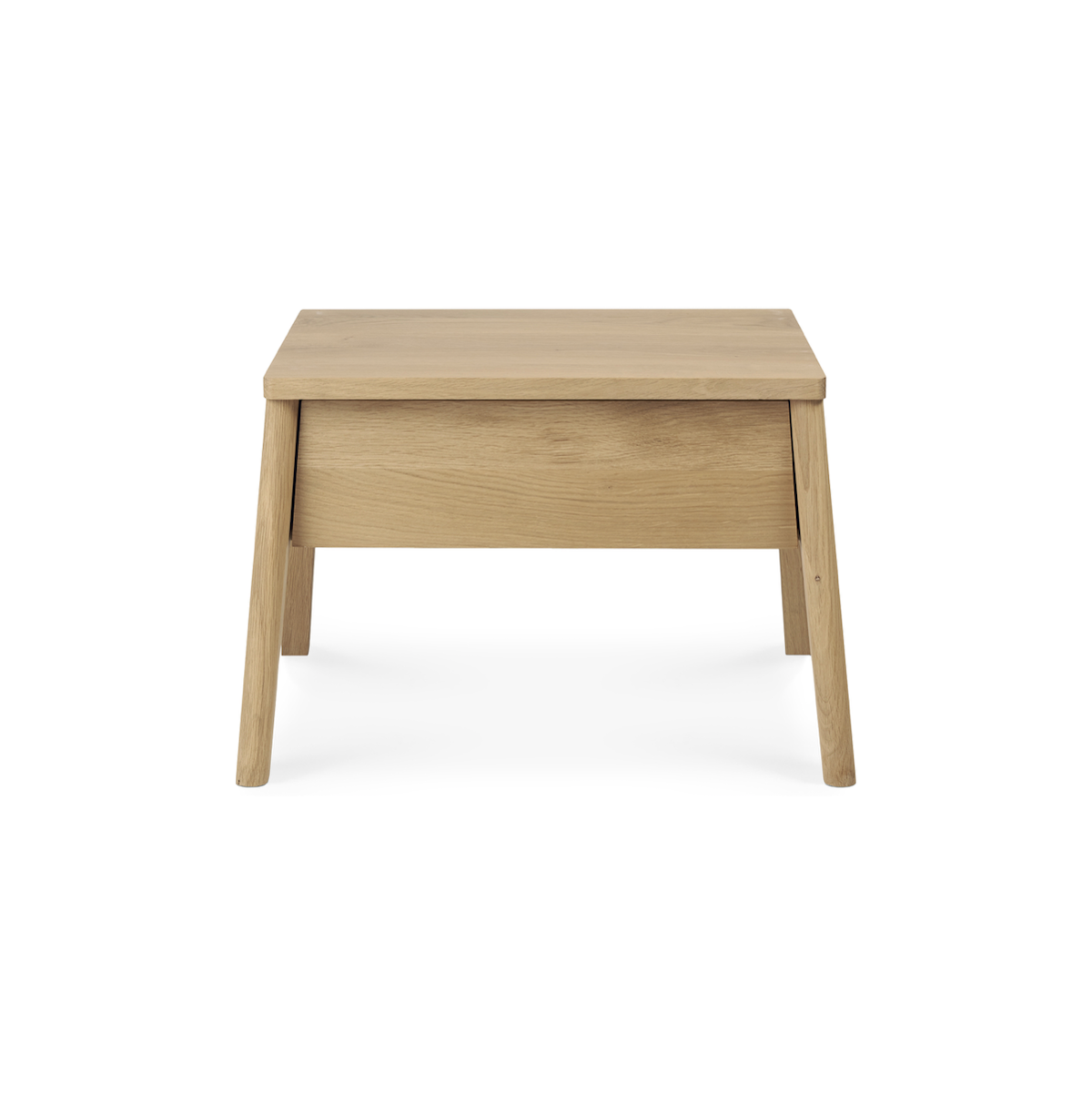 Table de Chevet en Chêne du Milieu du Siècle pour Chambre à Coucher