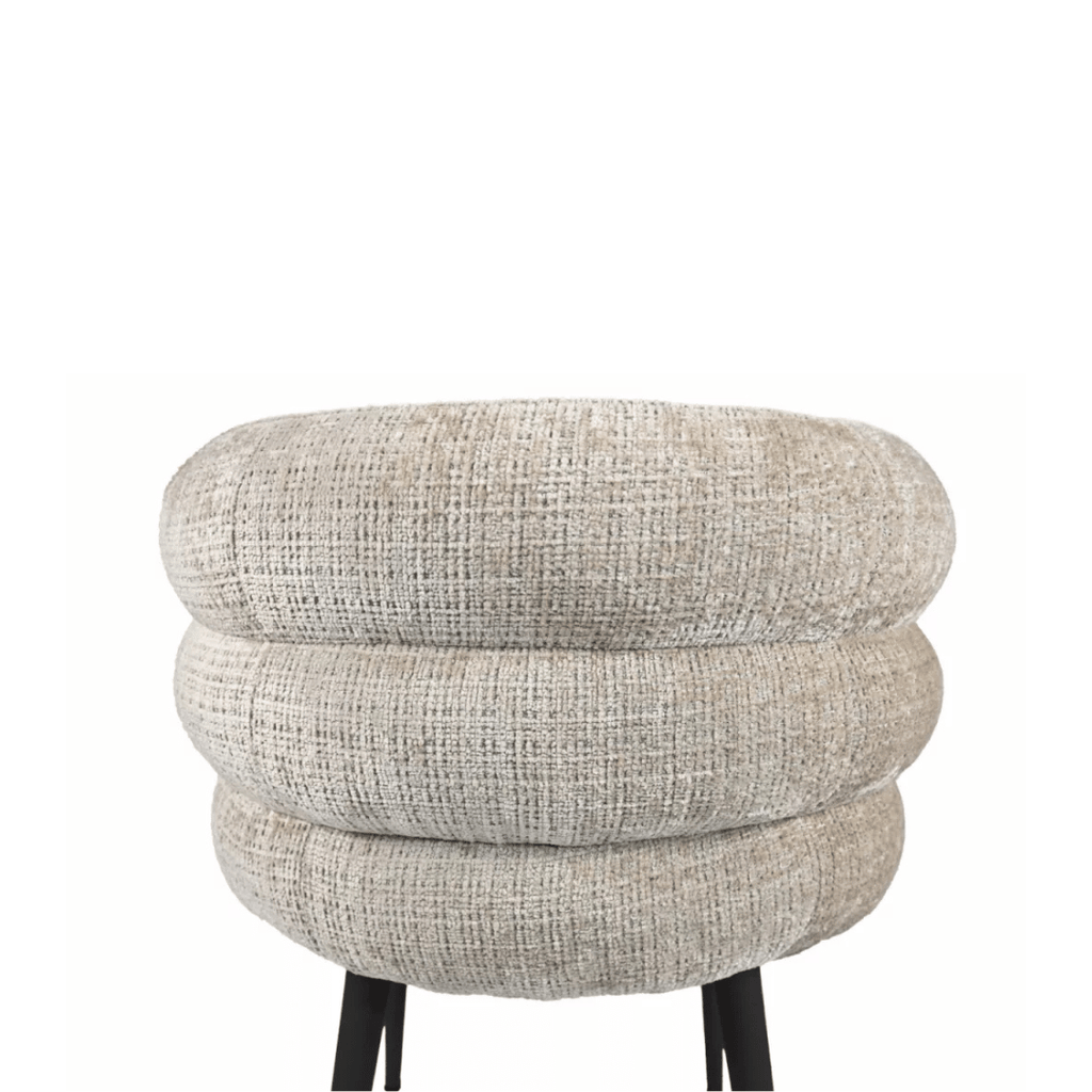 Chaise de salle à manger en chenille ergonomique pour salle à manger