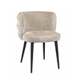 Chaise de salle à manger en chenille ergonomique pour salle à manger