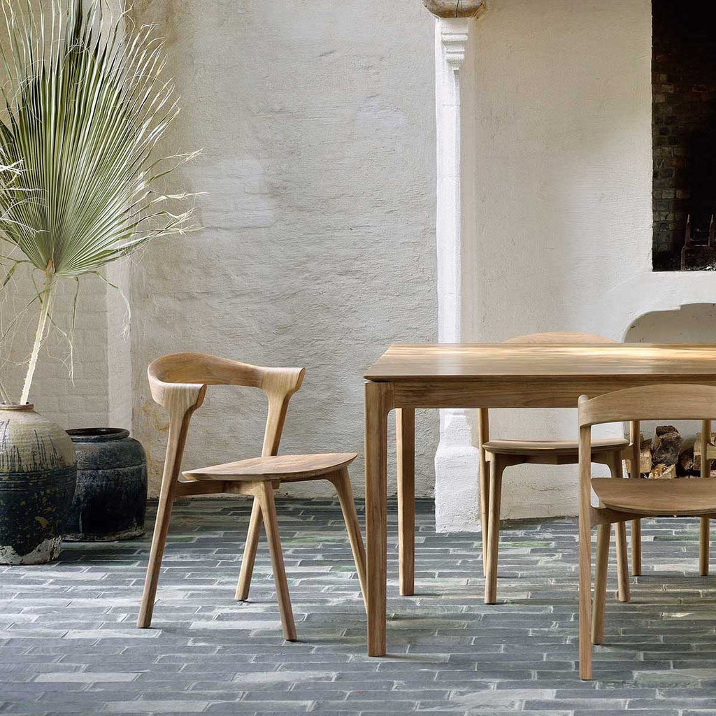 Chaise de salle à manger moderne en chêne pour salle à manger