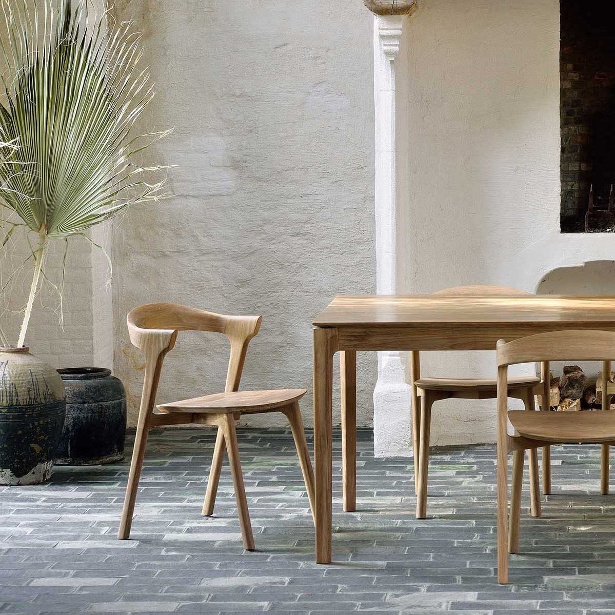 Chaise de salle à manger moderne en chêne pour salle à manger