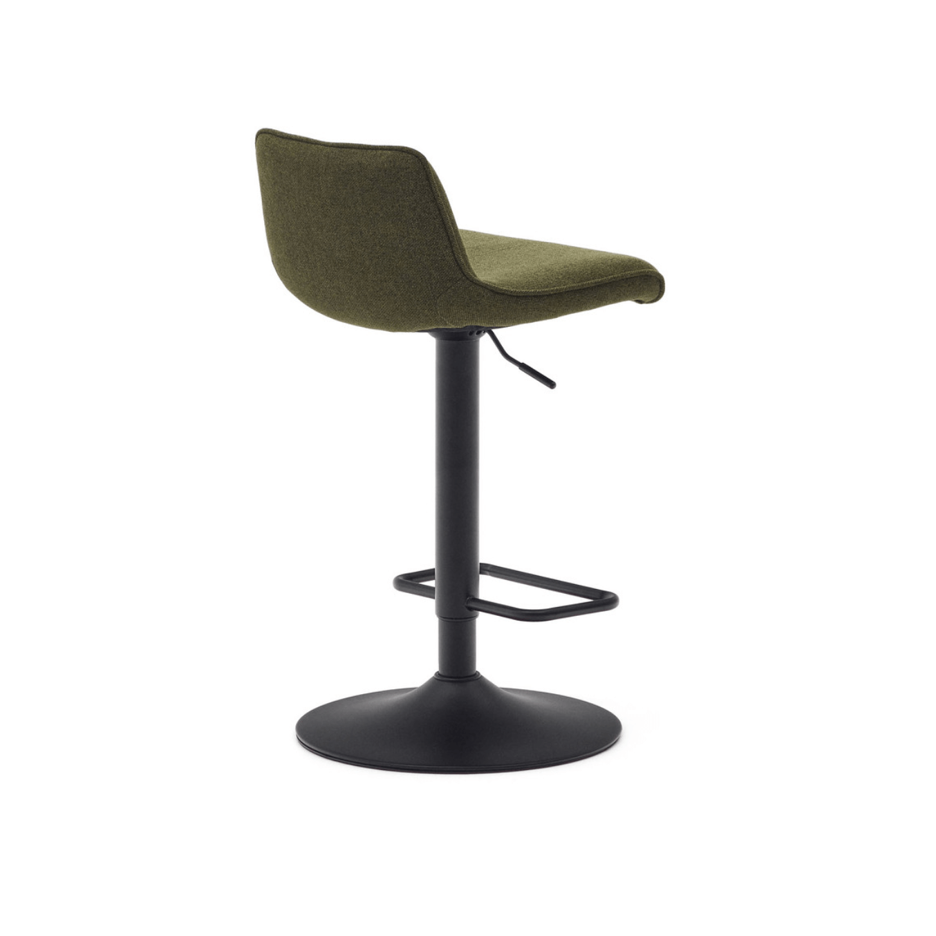 Tabouret de bar vert avec revêtement en tissu pour cuisine