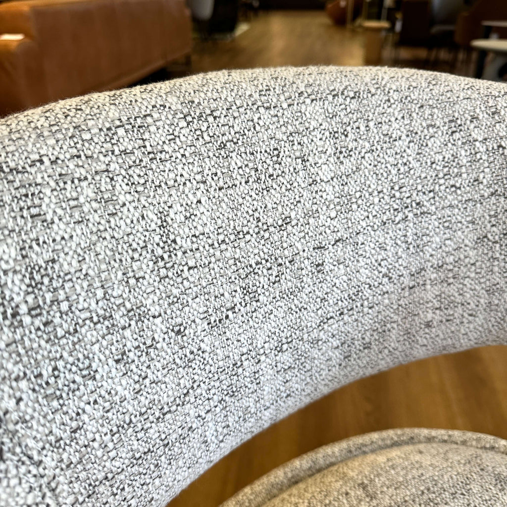 Chaise de salle à manger minimaliste en tissu beige