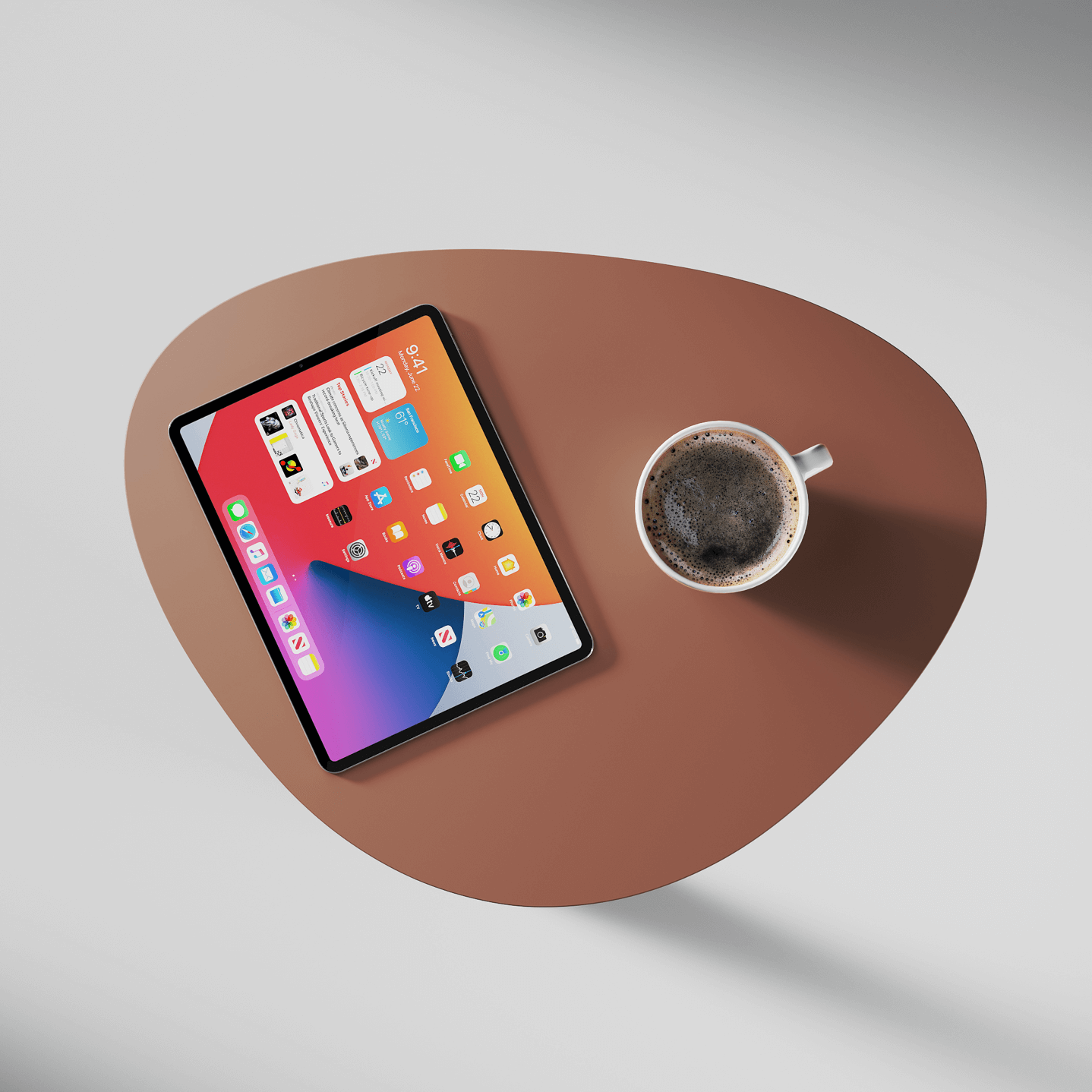 Table d'appoint en acier