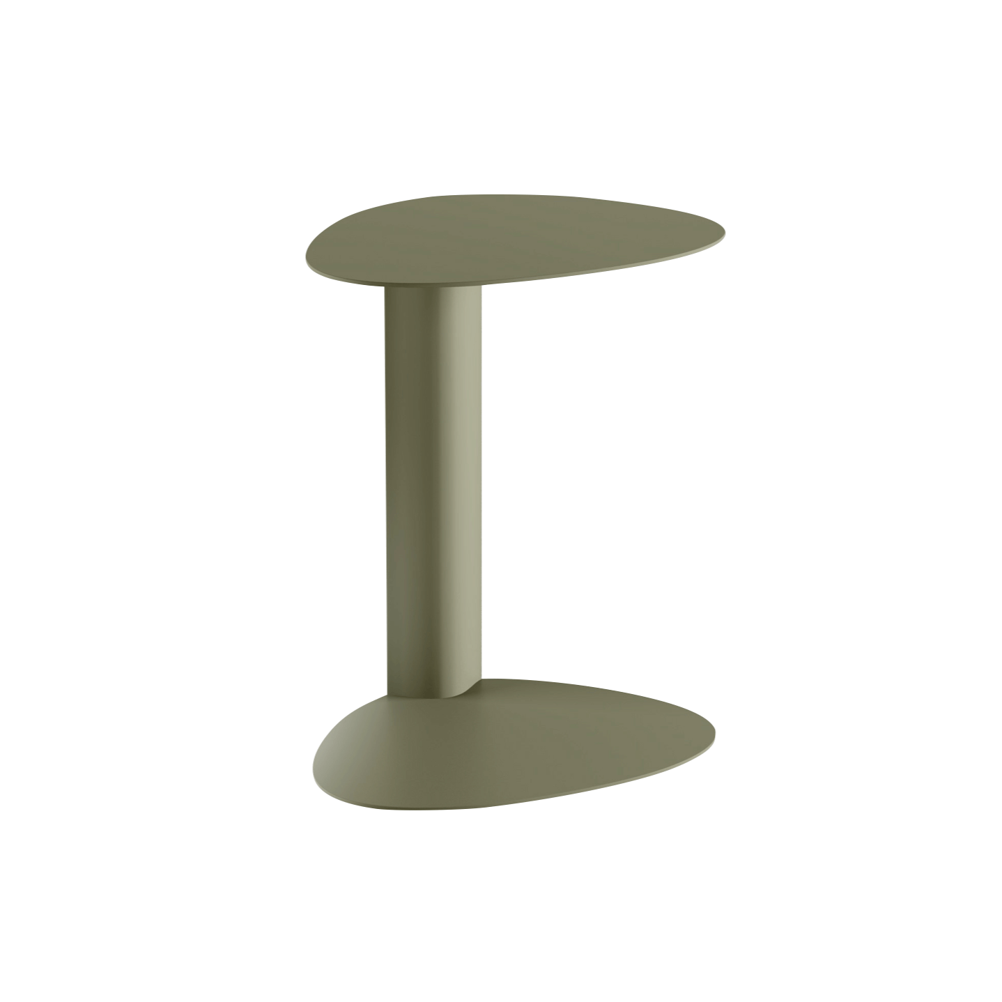 Table d'appoint latérale en acier vert