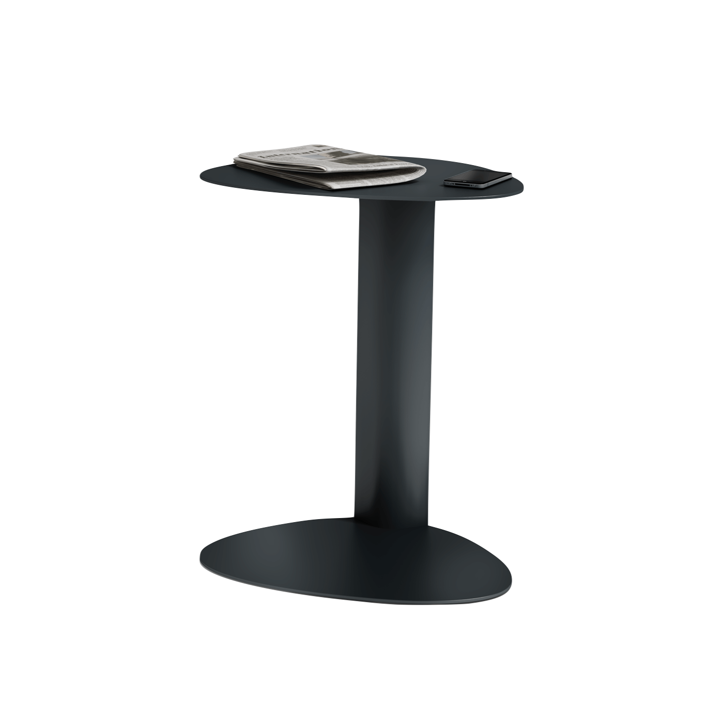 Table d'appoint en acier noir