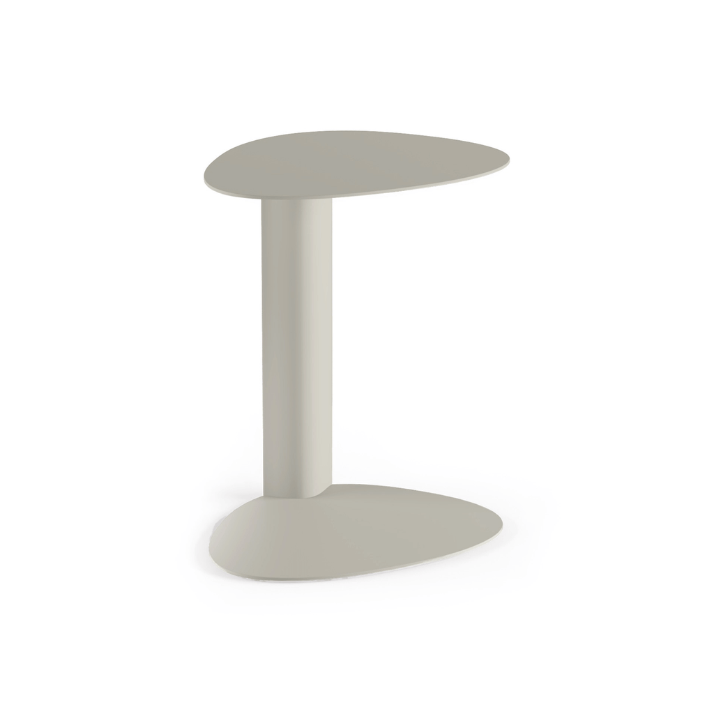 Table d'appoint en acier beige