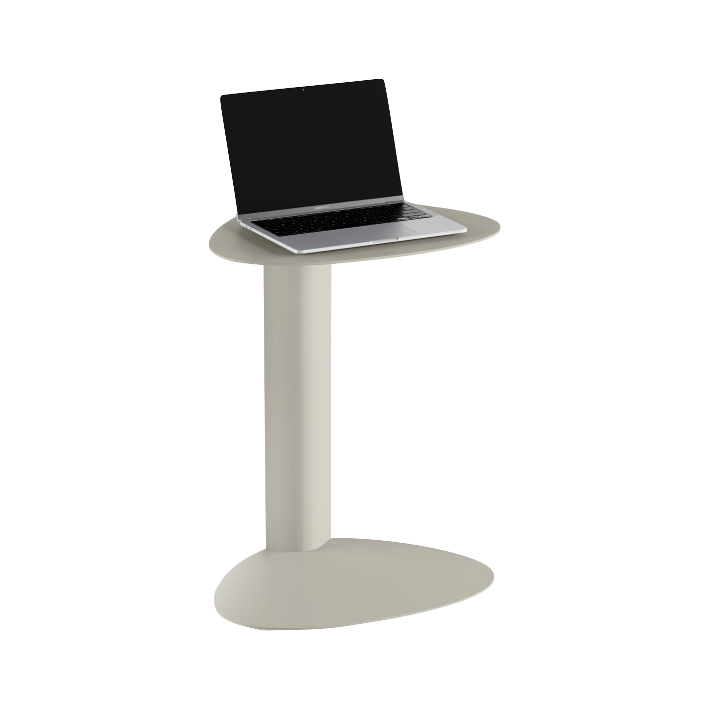 Table d'appoint en acier beige