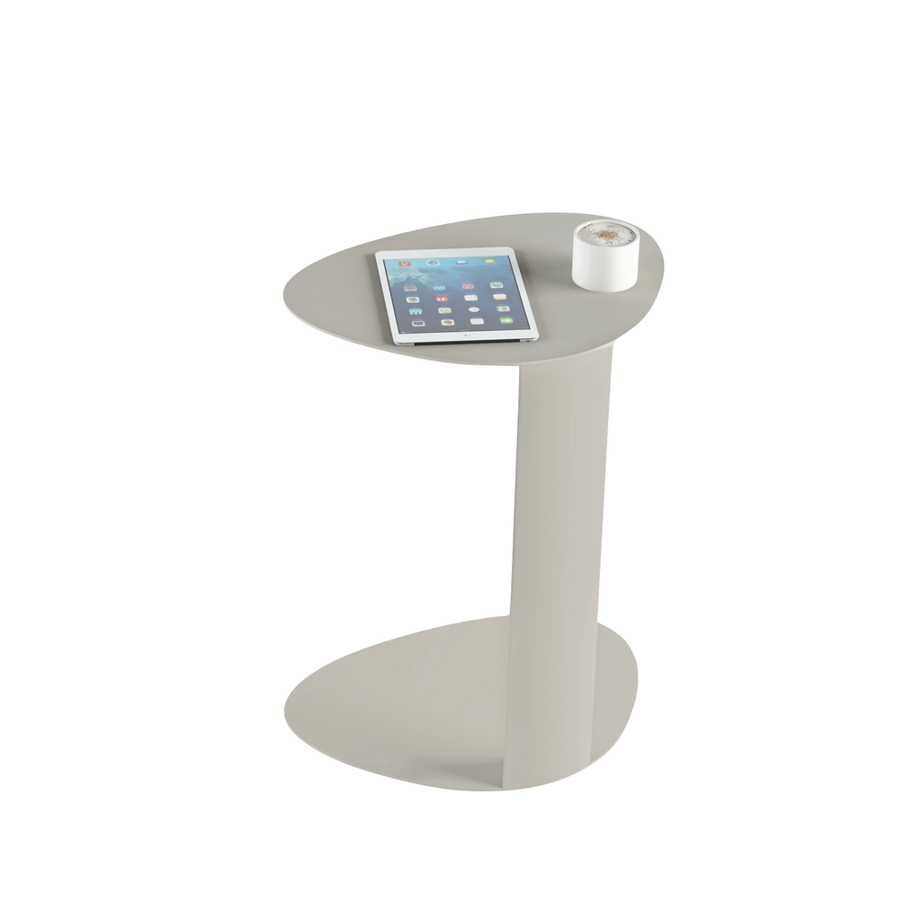 Table d'appoint en acier beige