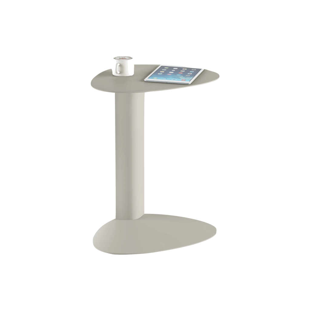 Table d'appoint en acier beige