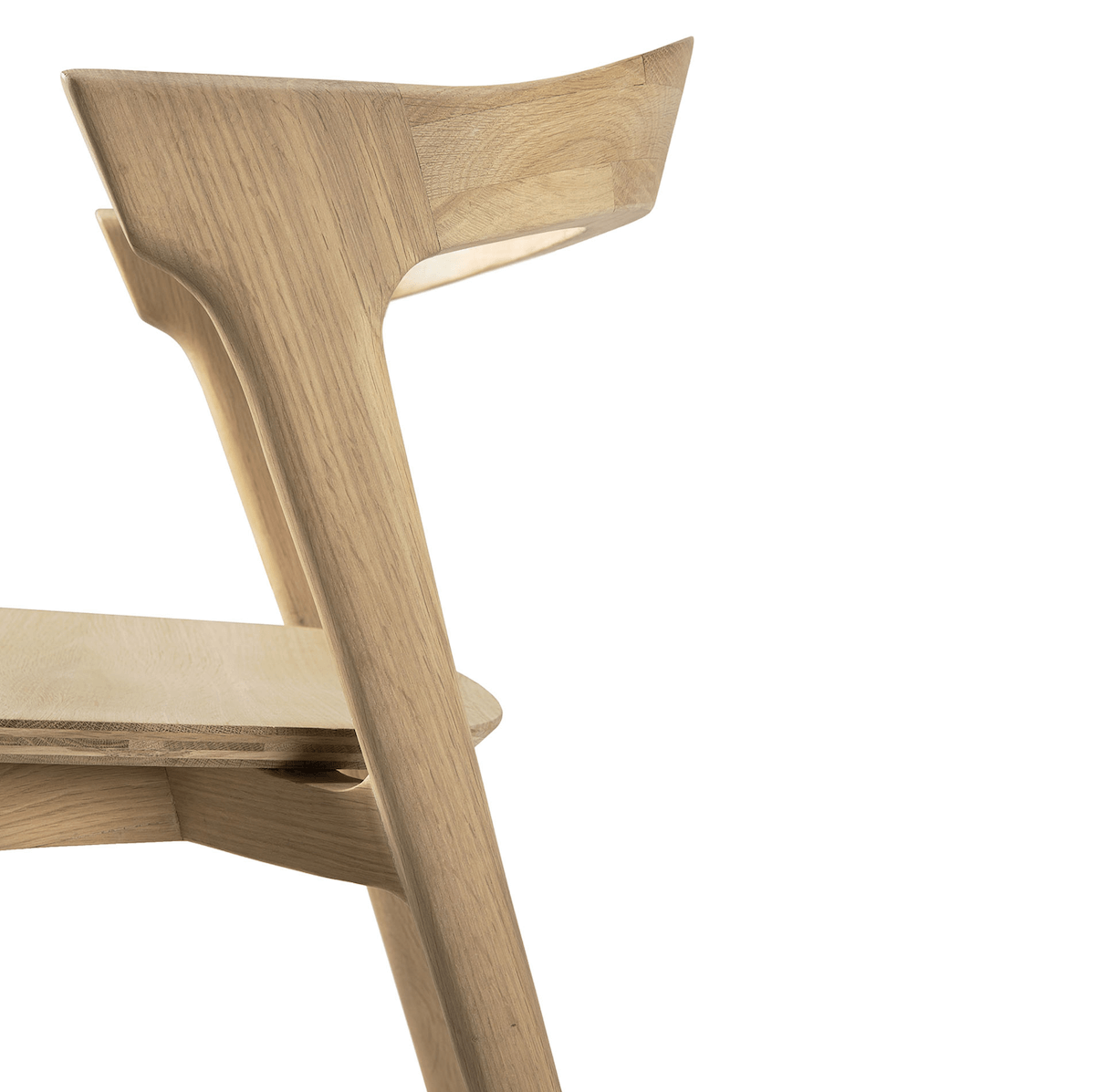 Chaise de salle à manger moderne en chêne pour salle à manger