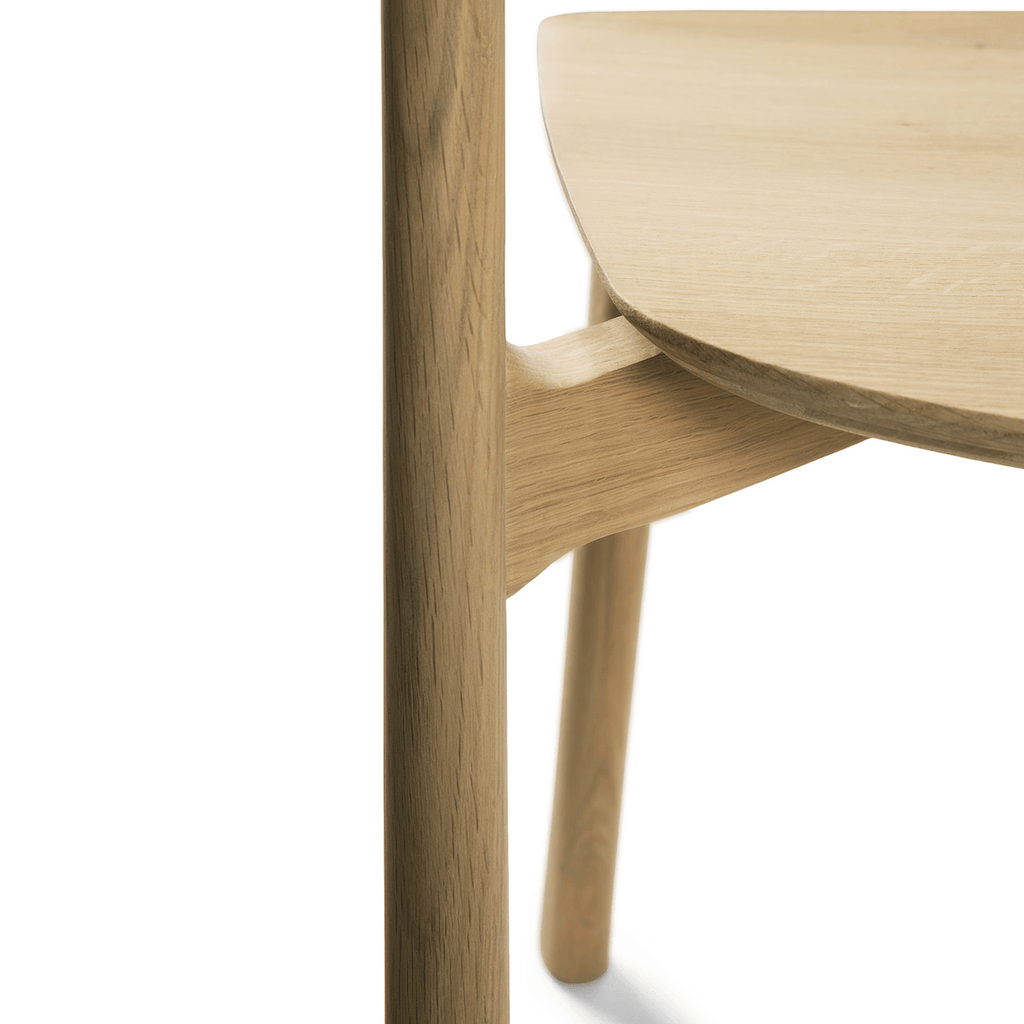Chaise de salle à manger moderne en chêne pour salle à manger