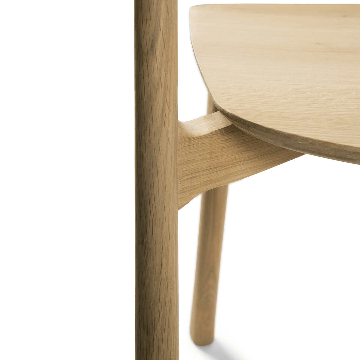 Chaise de salle à manger moderne en chêne pour salle à manger