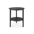 Table d'appoint moderne en chêne noir