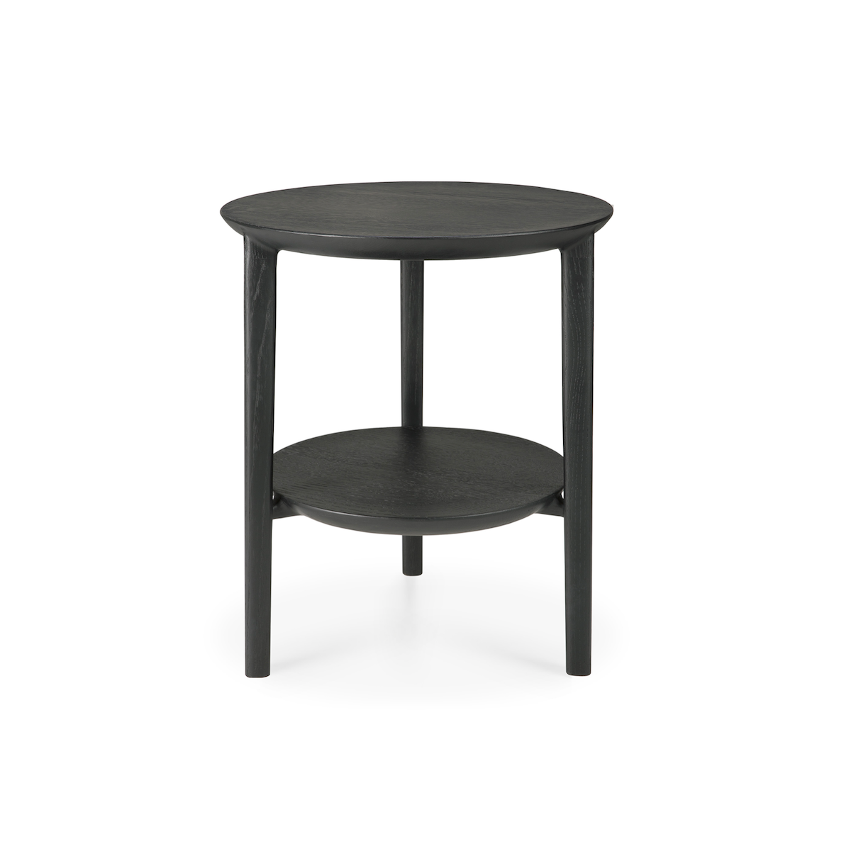 Table d'appoint moderne en chêne noir