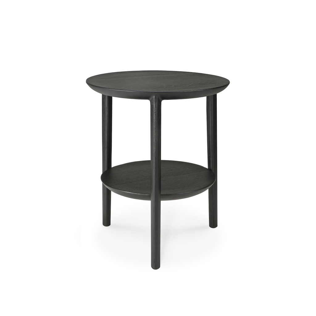Table d'appoint moderne en chêne noir