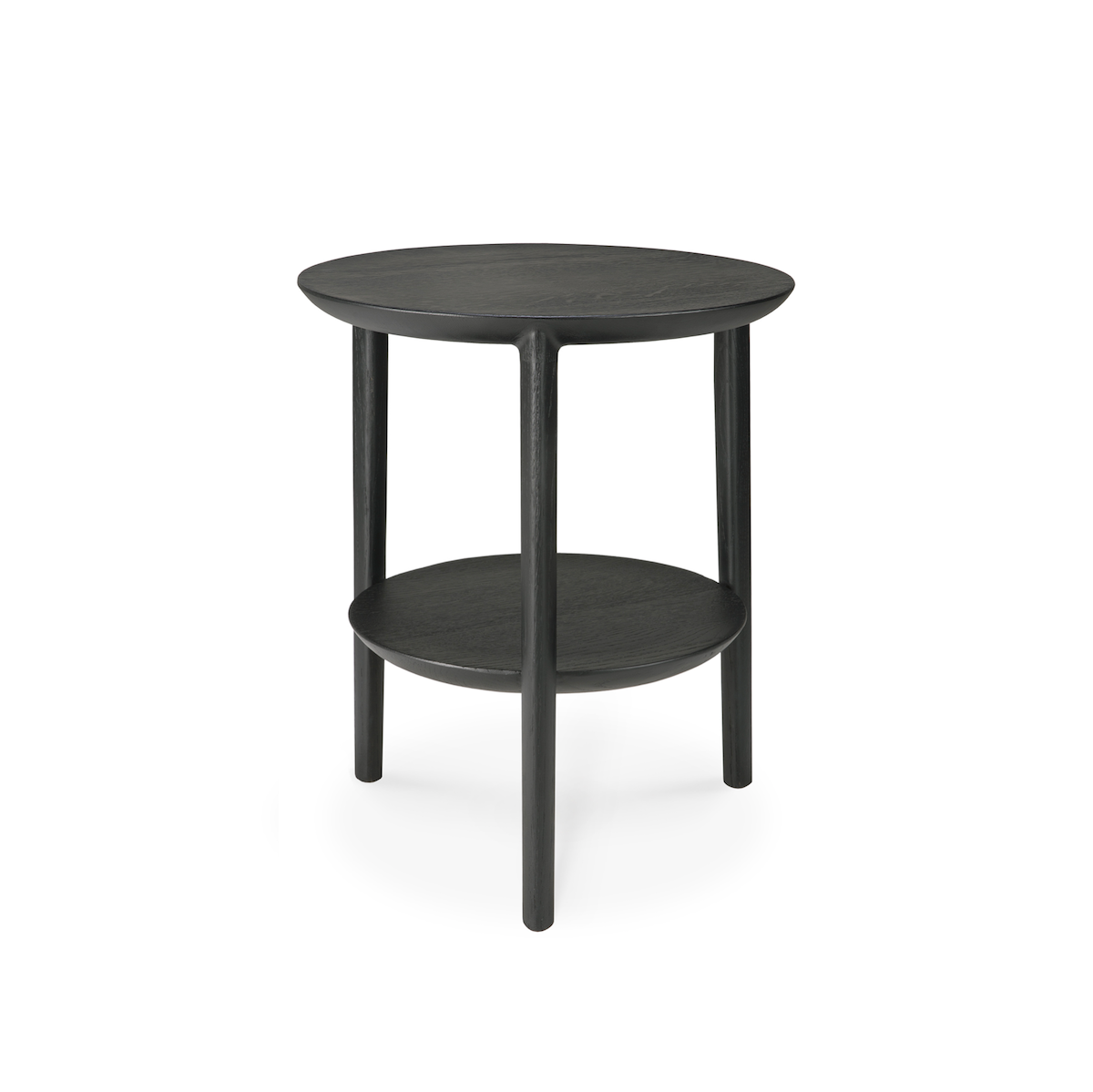 Table d'appoint moderne en chêne noir