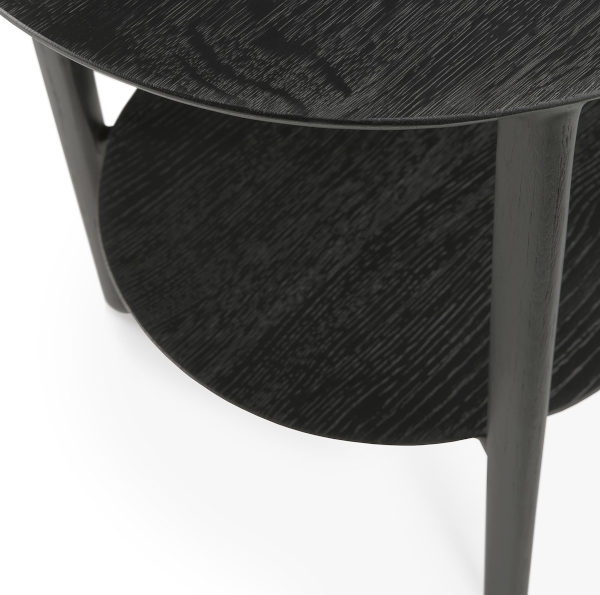 Table d'appoint moderne en chêne noir