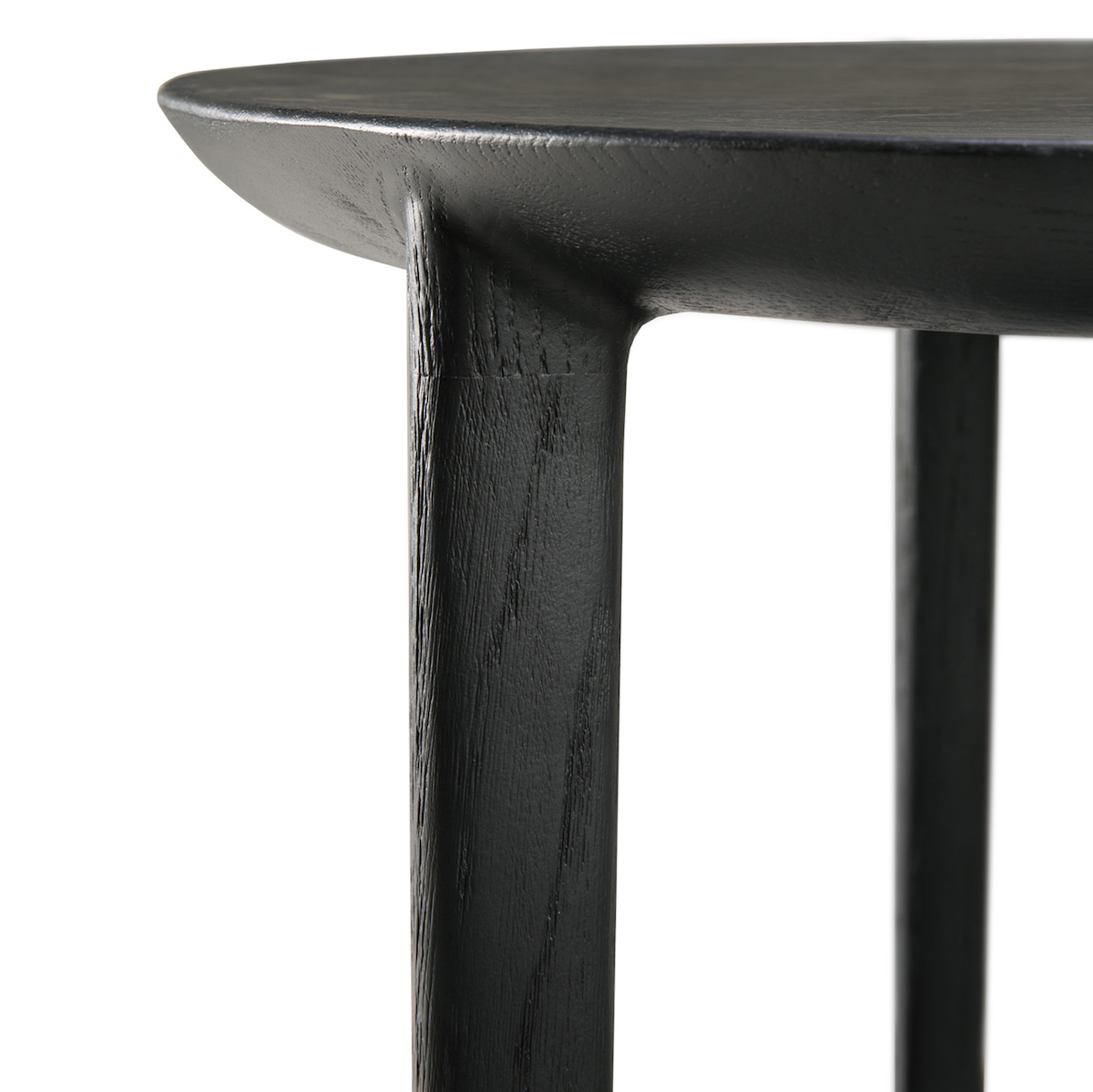 Table d'appoint moderne en chêne noir