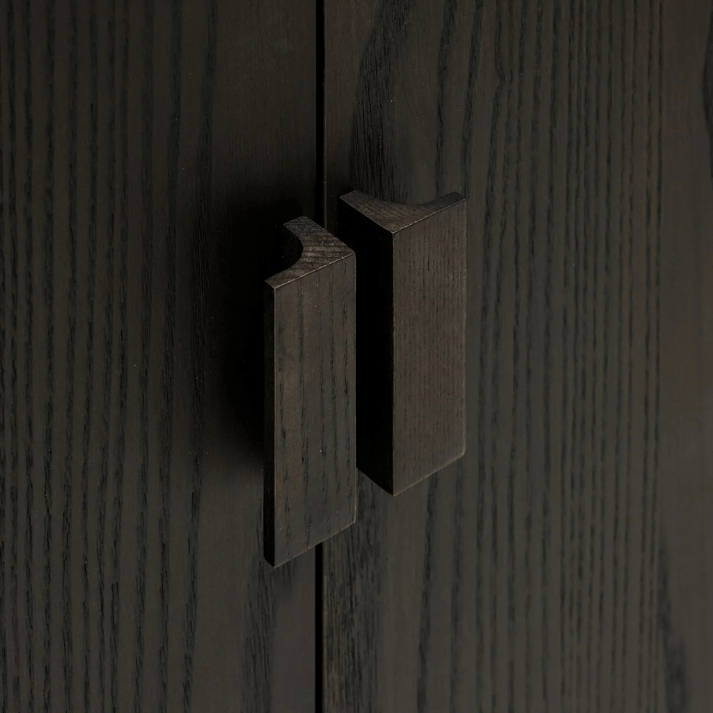 Armoire de rangement en frêne avec compartiments de rangement pour le bureau