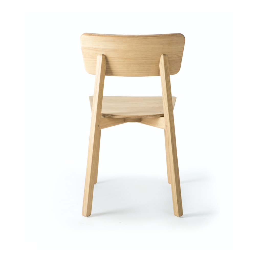 Chaise de salle à manger en chêne naturel