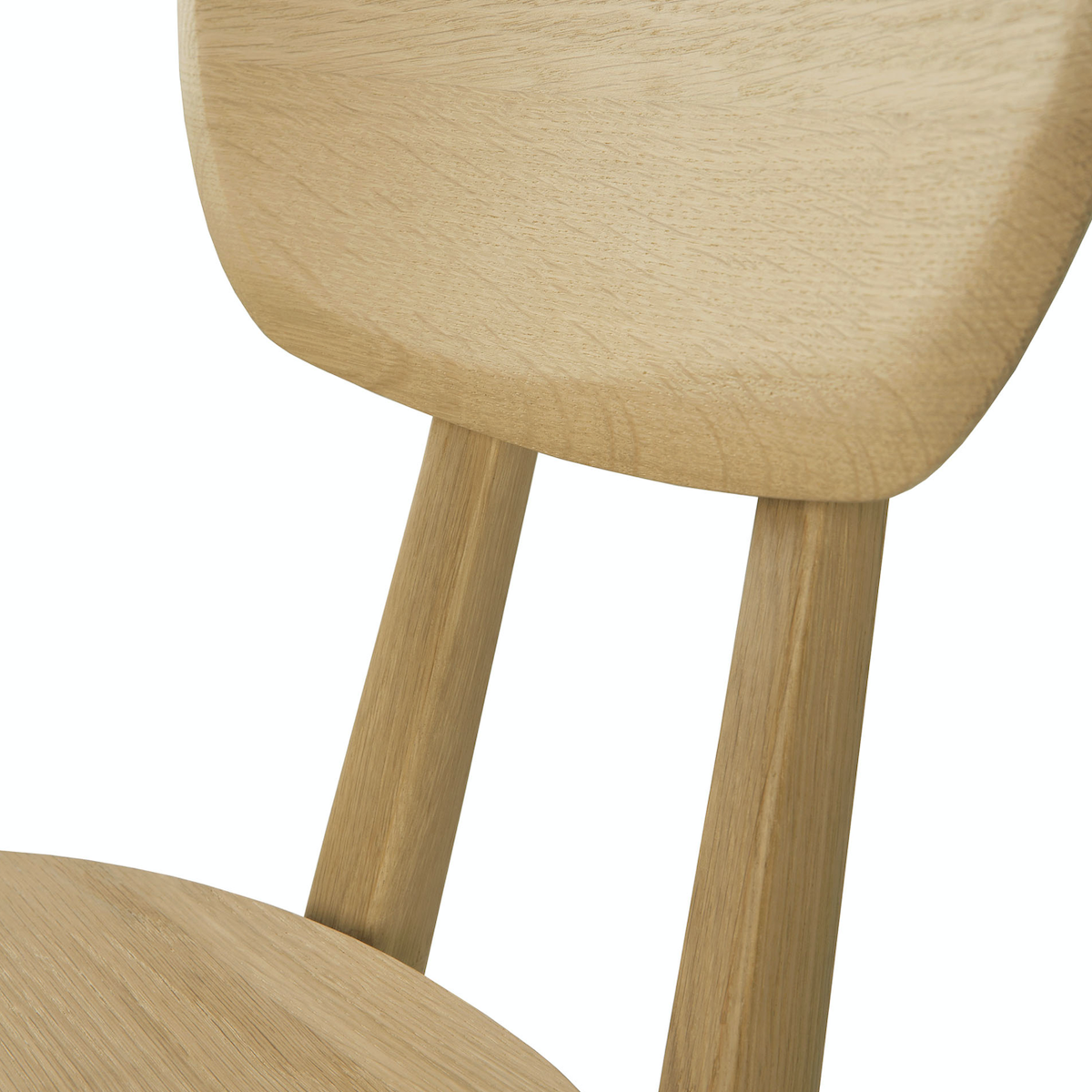 Chaise de salle à manger en chêne naturel
