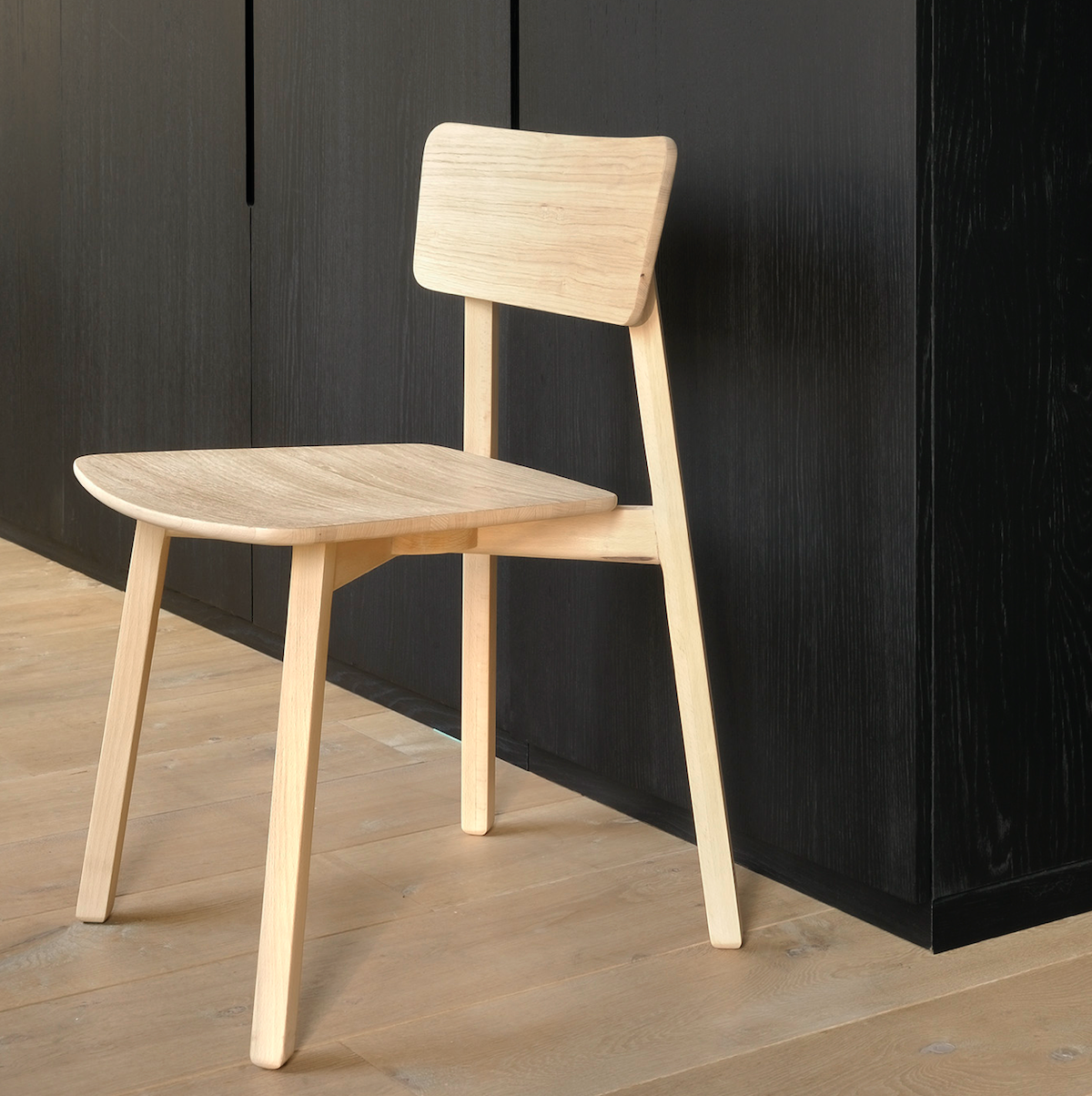 Chaise de salle à manger en chêne naturel