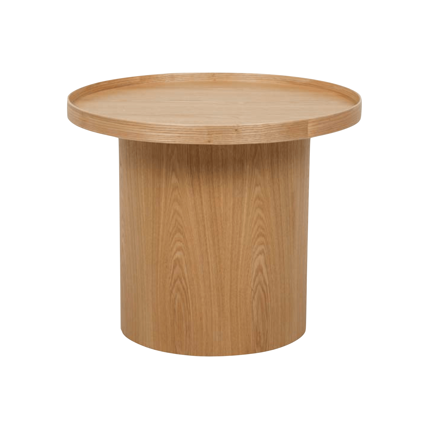 Table d'appoint en chêne, finition frêne naturel