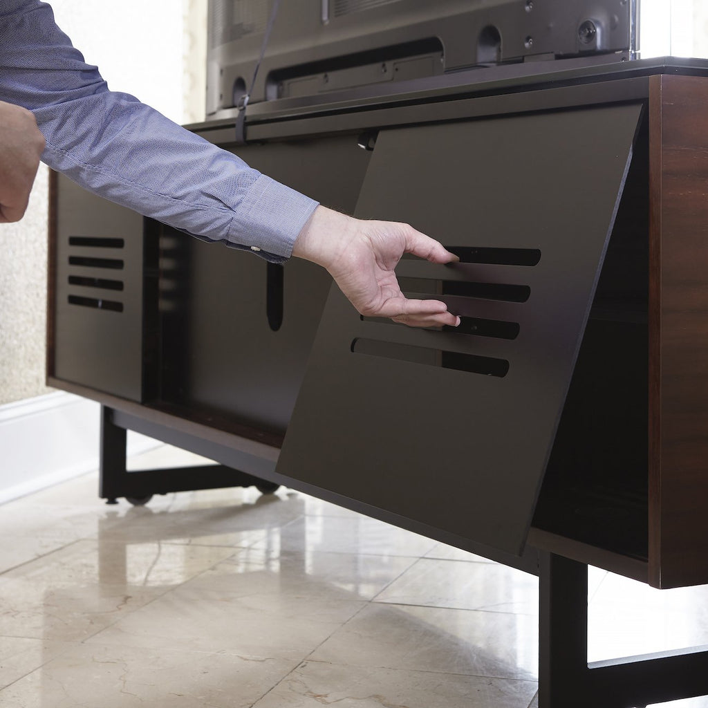 Meuble TV en noyer moderne pour salon