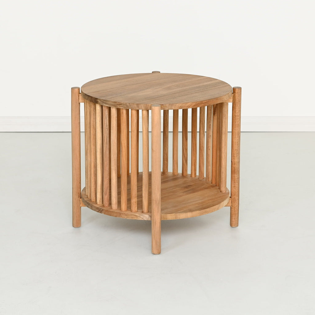 Table de chevet en bois naturel pour chambre à coucher