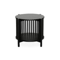 Table de chevet noire en bois pour chambre à coucher