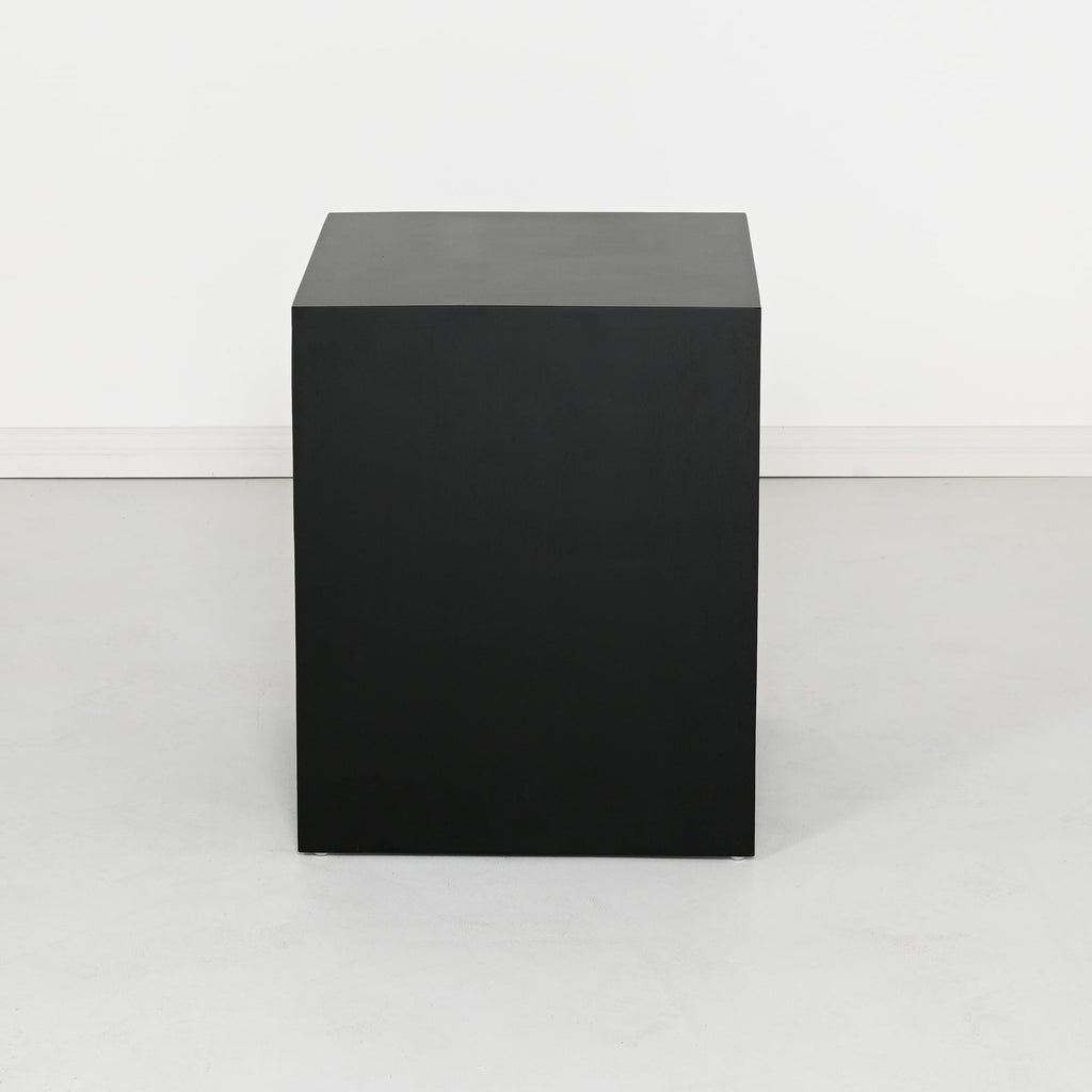 Table de chevet noire en bois pour chambre à coucher
