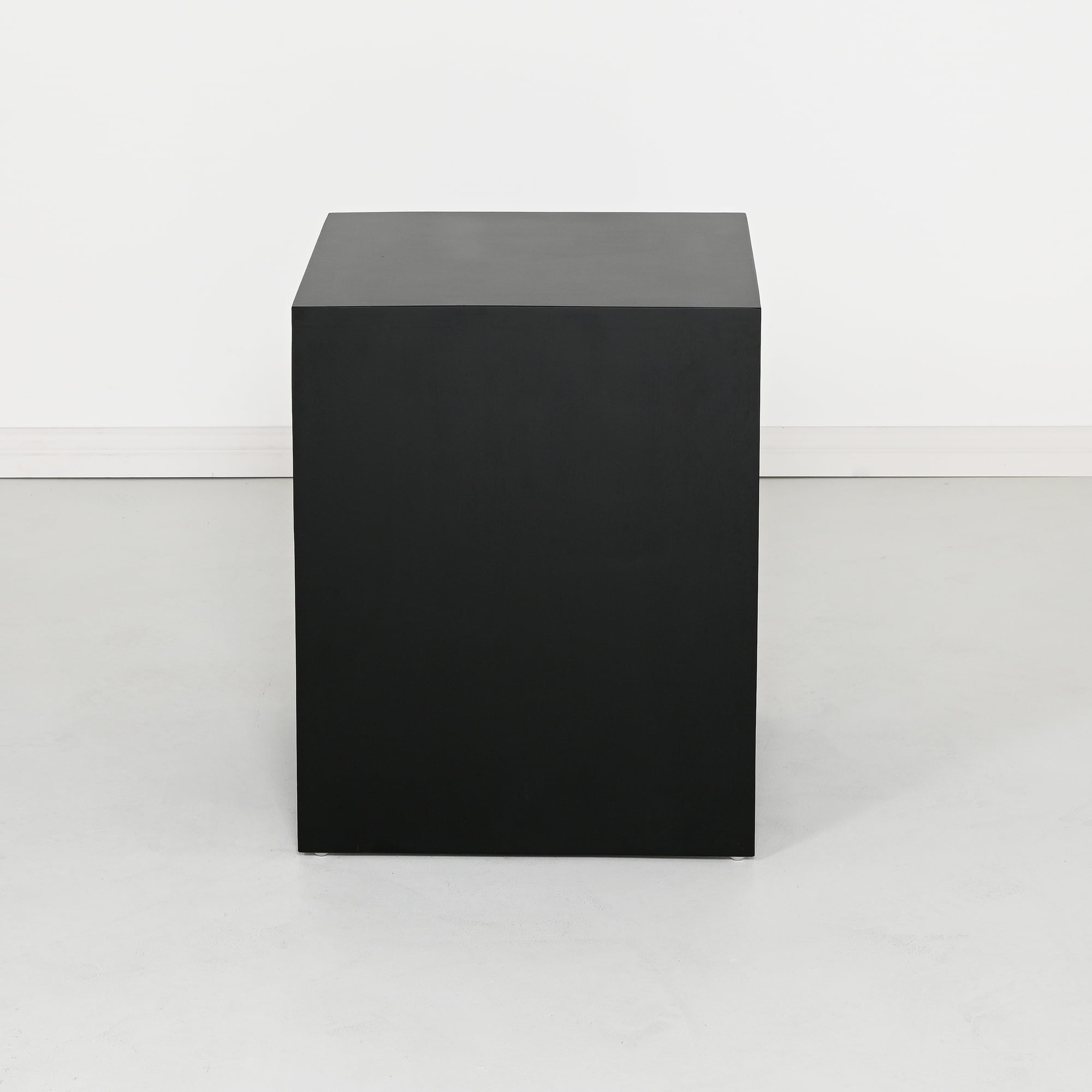Table de chevet noire en bois pour chambre à coucher