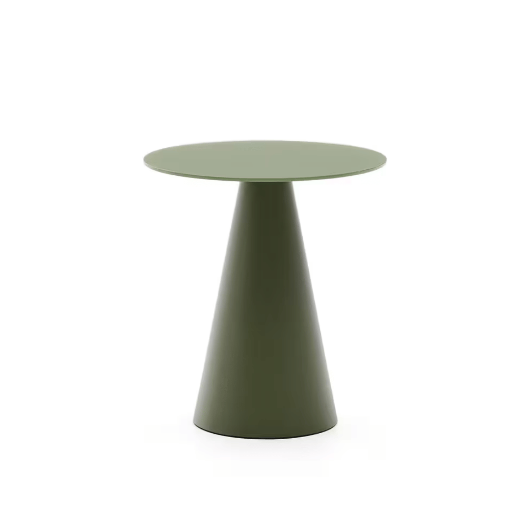 Table d'appoint moderne en métal vert