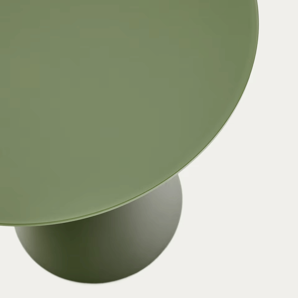 Table d'appoint moderne en métal vert