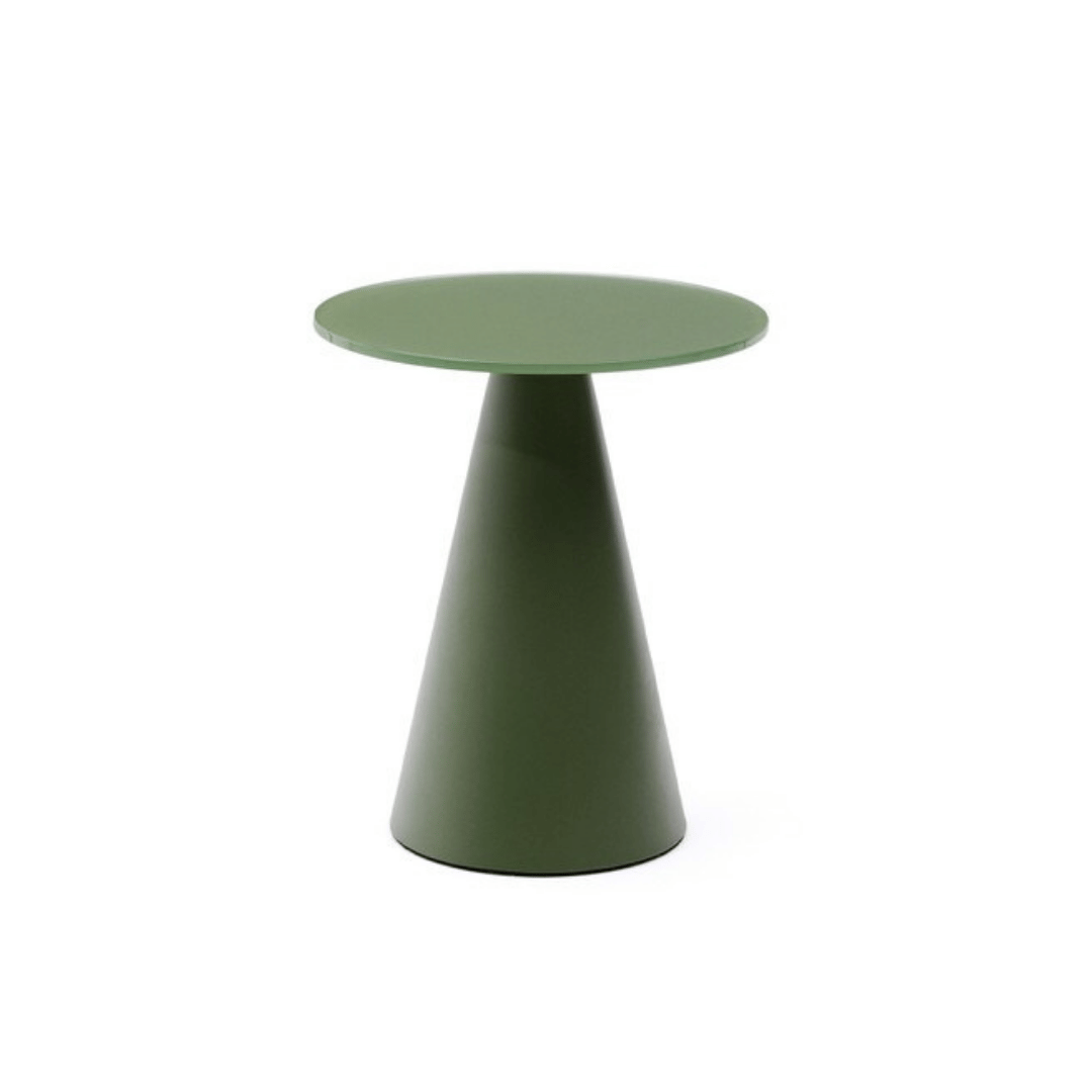 Table d'appoint moderne en métal vert