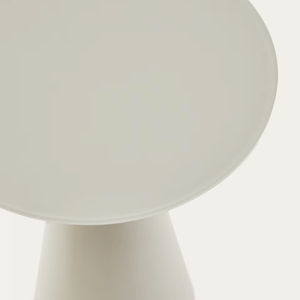 Table d'appoint moderne en métal gris