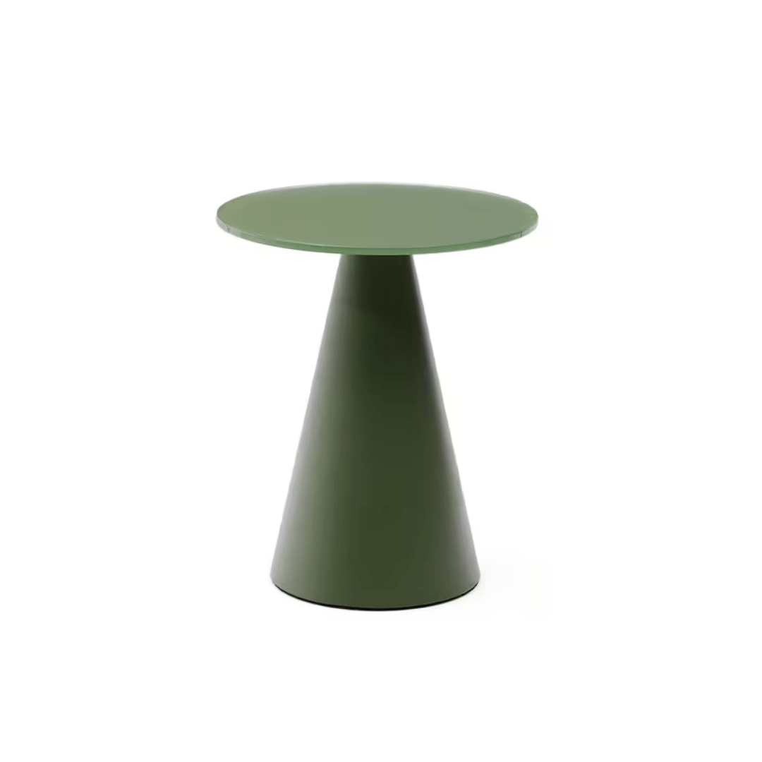 Table d'appoint moderne en métal vert