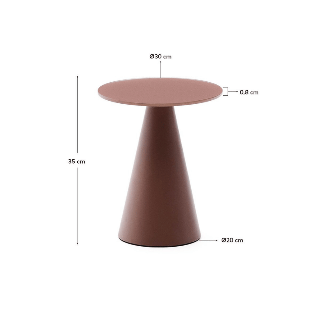 Table d'appoint en métal moderne