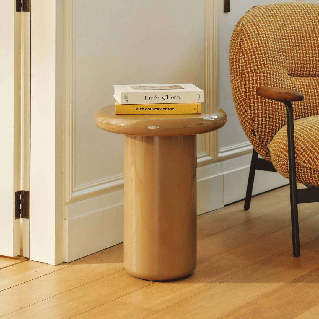 Table d'appoint cappuccino moderne