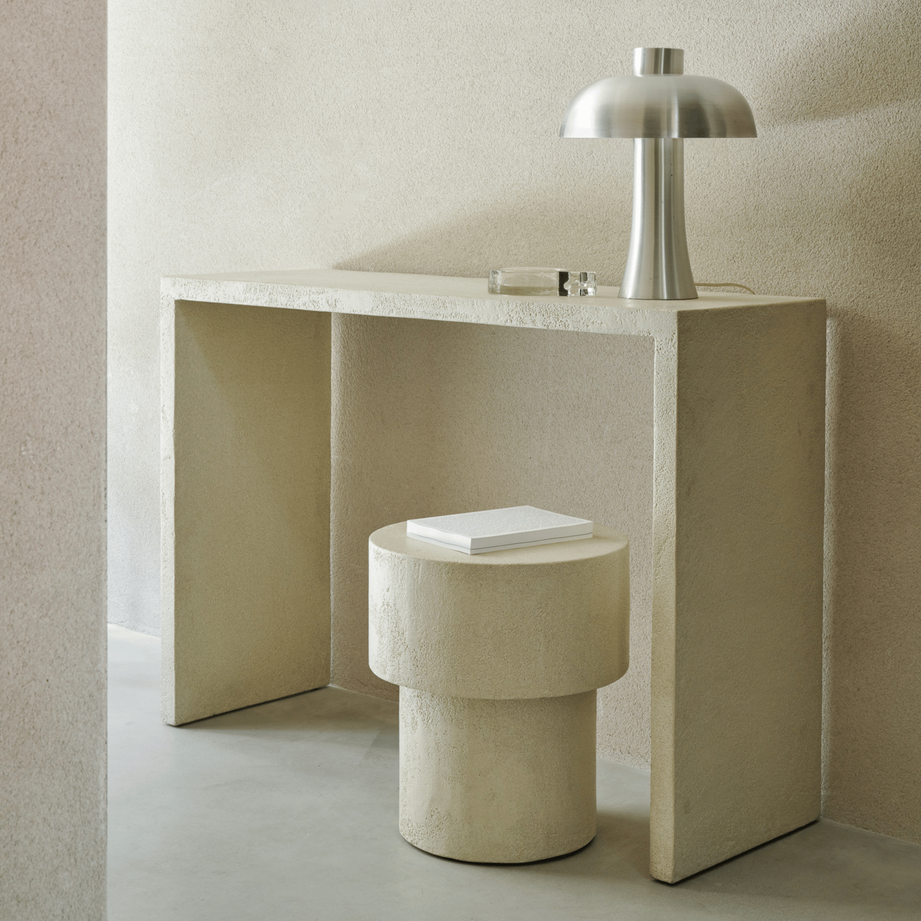 Table basse rustique blanche pour salon