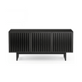Meuble TV en métal anthracite de style Mid-Century pour salon